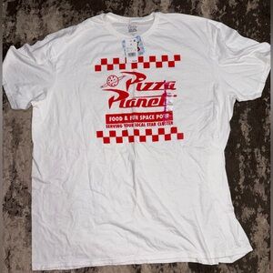 Disney White and Red Pizza Planet T-Shirt
